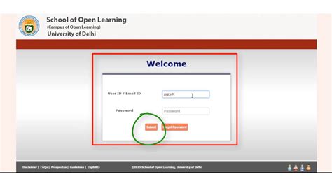 admission log in.